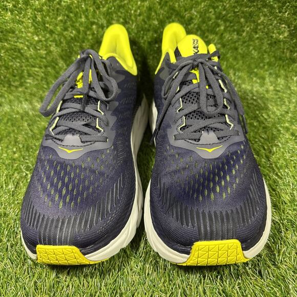 Hoka One One Clifton 7 Mens Size 13 Navy Blue Athletic Running Shoes Sneakers - Picture 4 of 12